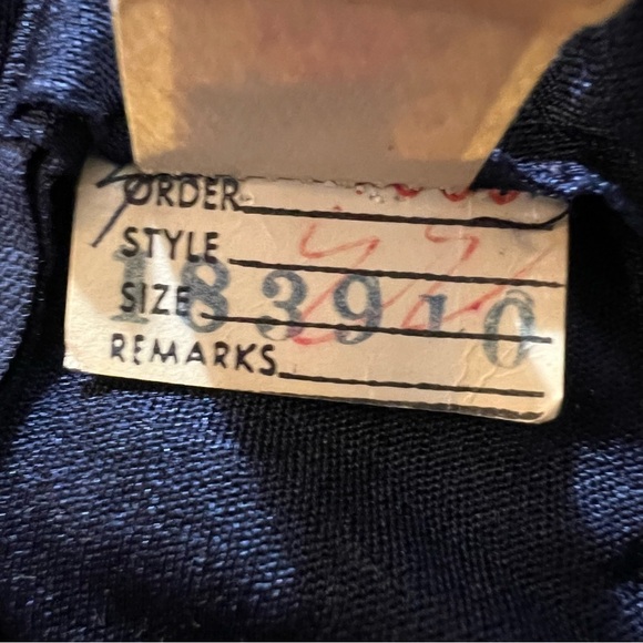 VINTAGE B. Altman & Co 1970s Maxi Dress Gown Navy Silver Calico Vtg 70s Prairie - Picture 13 of 16